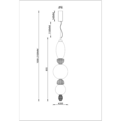 Подвесной светильник Divinare AMBRA 5016/17 SP-26
