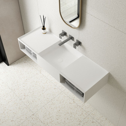 Раковина Solid Surface Vincea VWB-6S212MW, цвет белый матовый