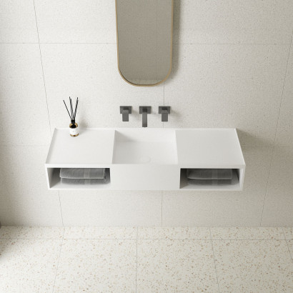 Раковина Solid Surface Vincea VWB-6S212MW, цвет белый матовый