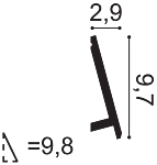 Плинтус Orac Decor SX179 DIAGONAL