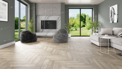 LVT плитка Alpine Floor Parquet LVT Дуб Натуральный Отбеленный ECO 16-5