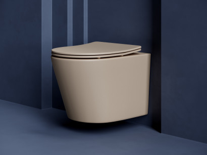 Унитаз подвесной Ceramicanova Balearica Rimless CN6000MC капучино матовый