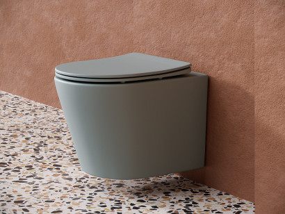 Унитаз подвесной Ceramicanova Balearica Rimless CN6000MH антрацит матовый