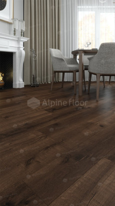 SPC ламинат Alpine Floor Real Wood Дуб Мокка ECO 2-2