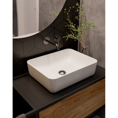 Смеситель для раковины на стену (комплект), металл AQUAme Siena AQM6215GM