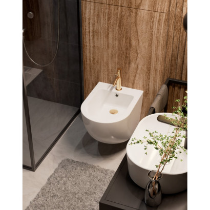 Смеситель для биде, глянцевое золото AQUAme Siena AQM6216GG